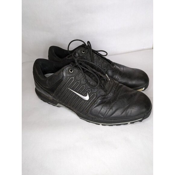 Nike Air Zoom Tour Mens Size 12 Black Leather Golf Shoes-336046-001 - Picture 1 of 7